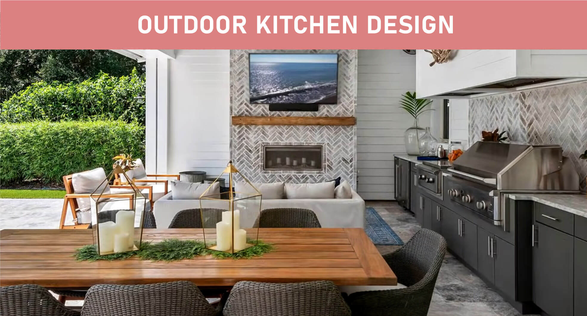 Kitchen design with hosting in mind