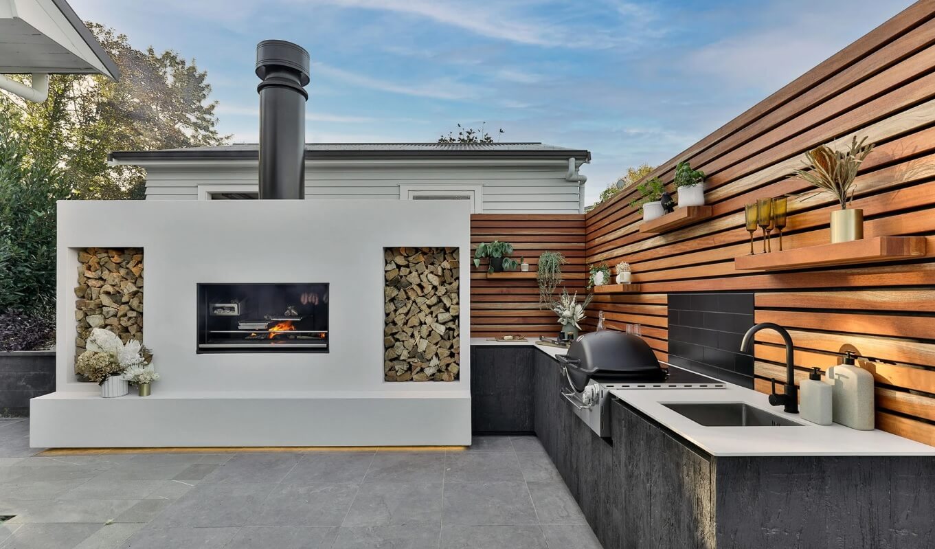 finished outdoor kitchen in phoenix, az