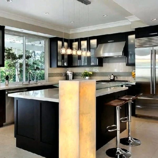 Lighting above kitchen islands in 2010 - 2020