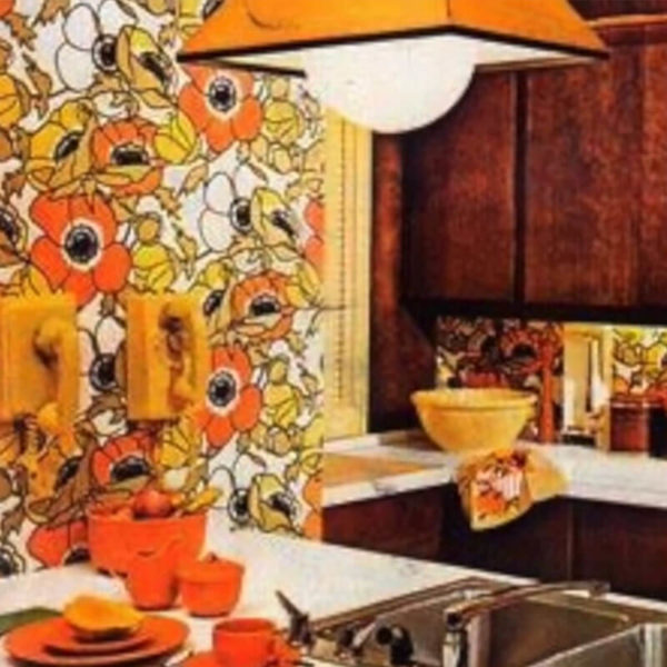 floral patterns wallpapers for kitchen