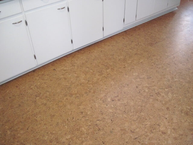 Cork Floor kitchen