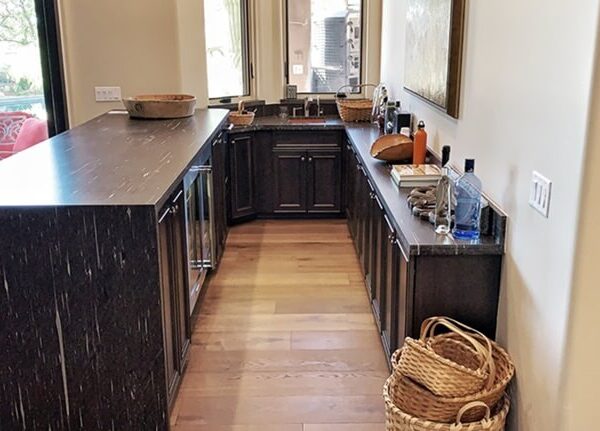 Bar in Transitional kitchen