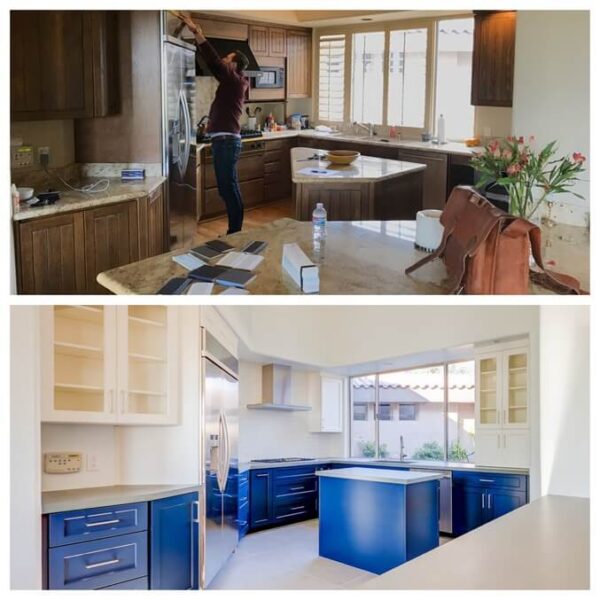 modern kitchen transformation before and after 2