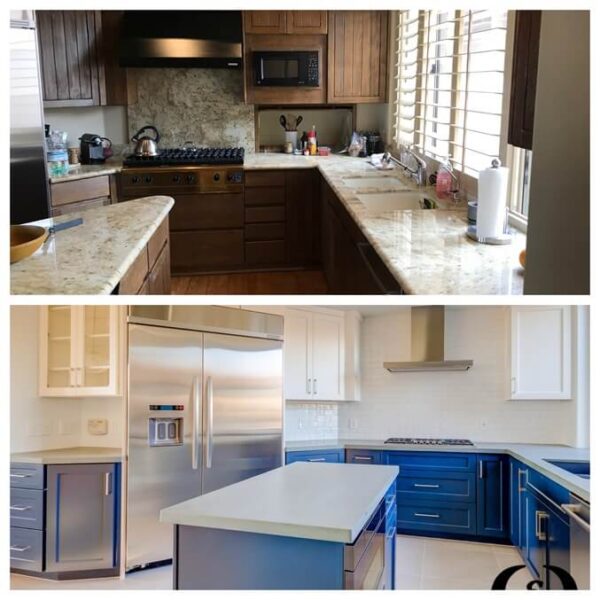 modern kitchen transformation before and after 3