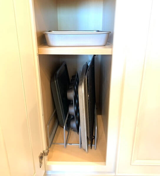 Cookie Sheet in cabinet