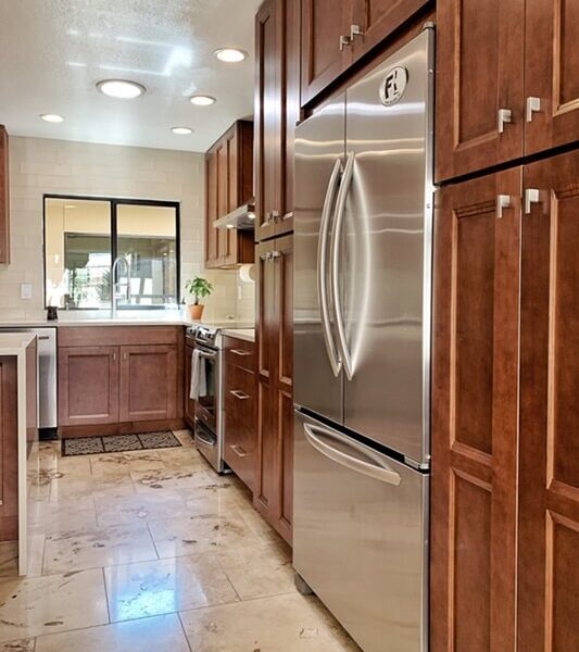 kitchen window behind sink