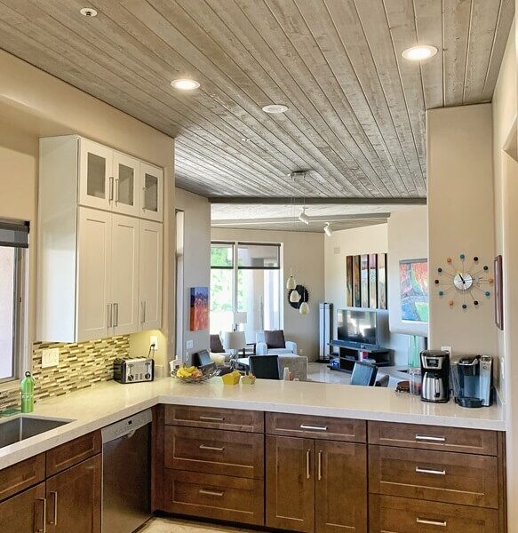 open transitional kitchen