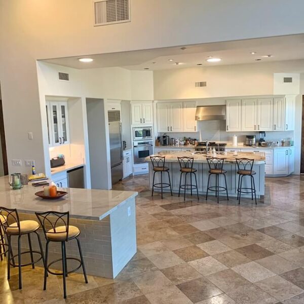 L-shaped kitchen layout