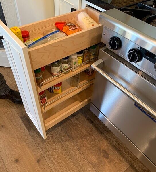 Spice Racks in cabinets