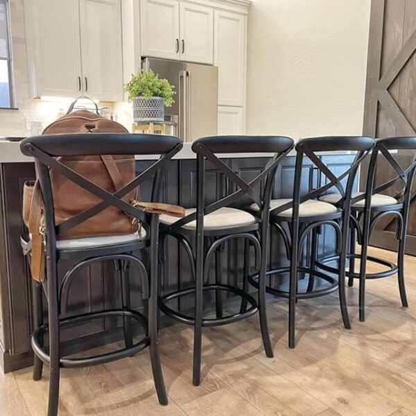 black dining chairs