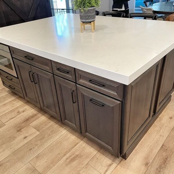 white countertop