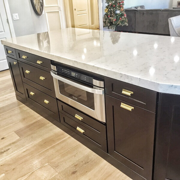 white marble countertop