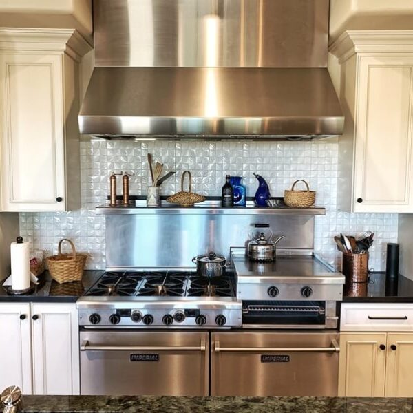 Transitional kitchen stove